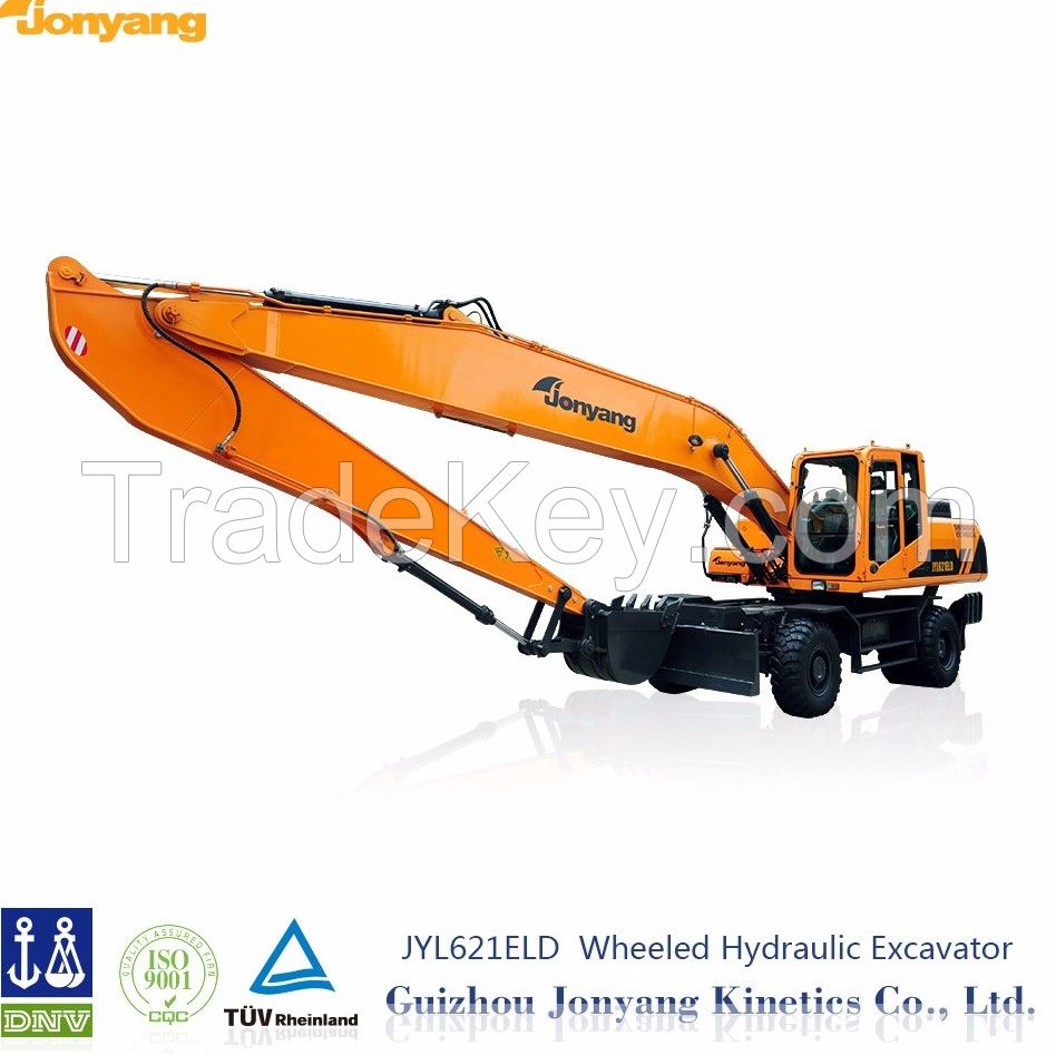 china construction machine 21ton big wheeled excavator for sale