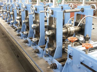 HF weld steel pipe machine