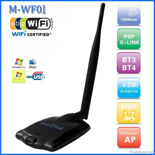 High Power 1000mw 54mbps WiFi Adapter