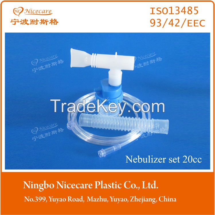 Nebulizer set with mouth piece