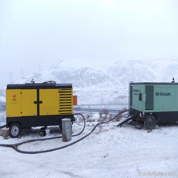 diesel portable air compressor for drilling