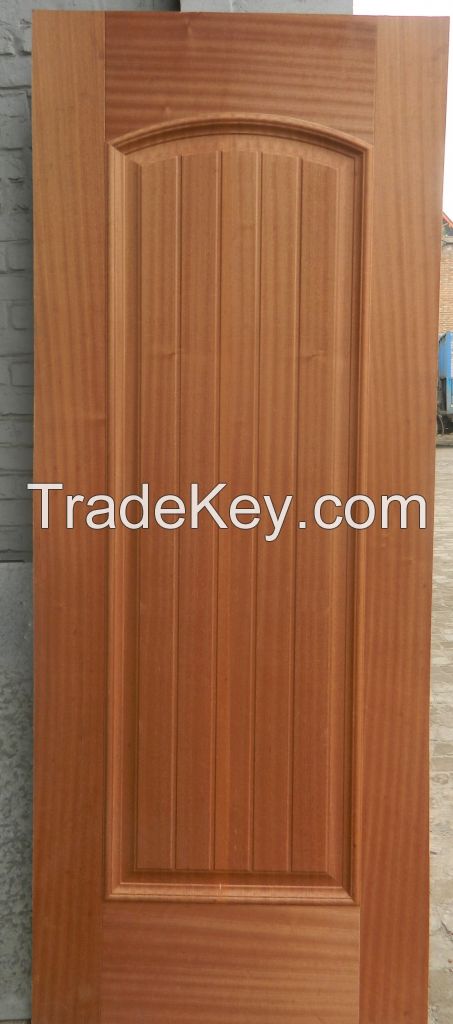 moulded hdf door skin sapele veneer