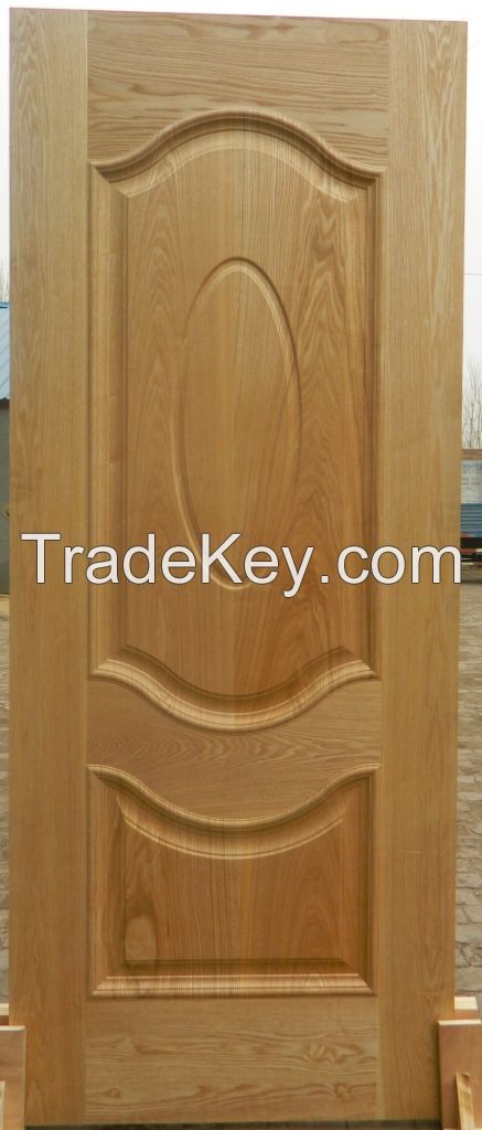 moulded hdf door skin ash veneer