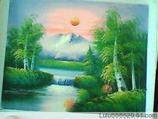 Handmade Painting Of Sun