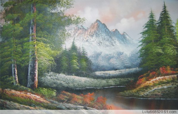 Handmade Painting Of Valley