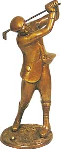 BRASS GOLPHER STATUE