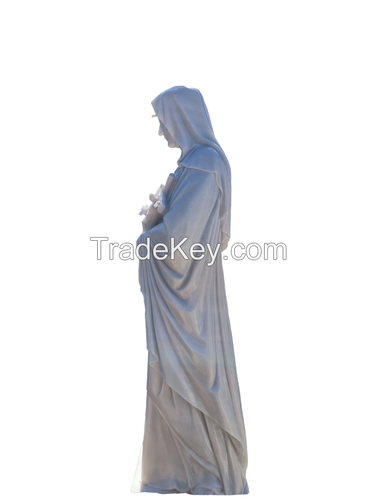 Viet Nam Marble Statue Of St Rita- Tu Hung Stone Arts