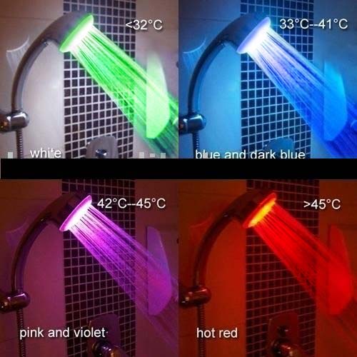 led shower head