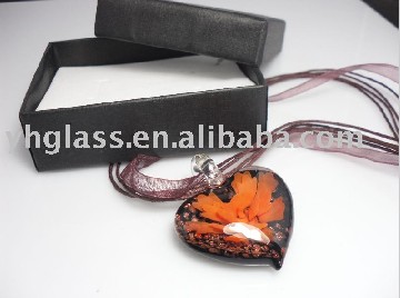 glass pendant, murano glass pendant, jewelry pendant