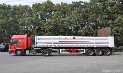 Gas jumbo cylinder trailer