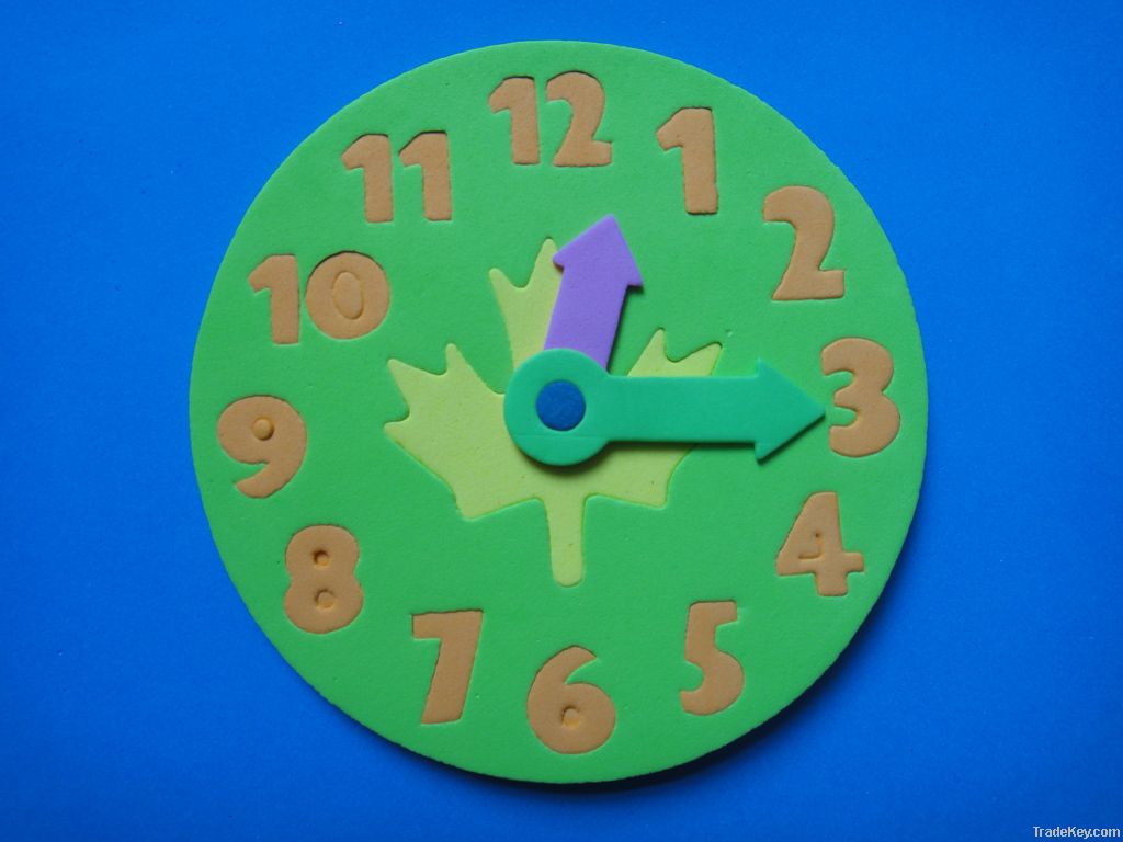 Foam clock