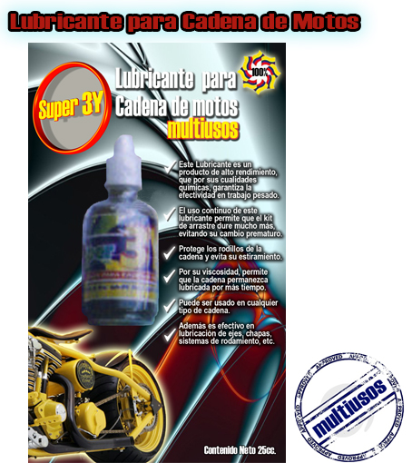 High Performance Lubricant - Lubricante Cadenas de Motos