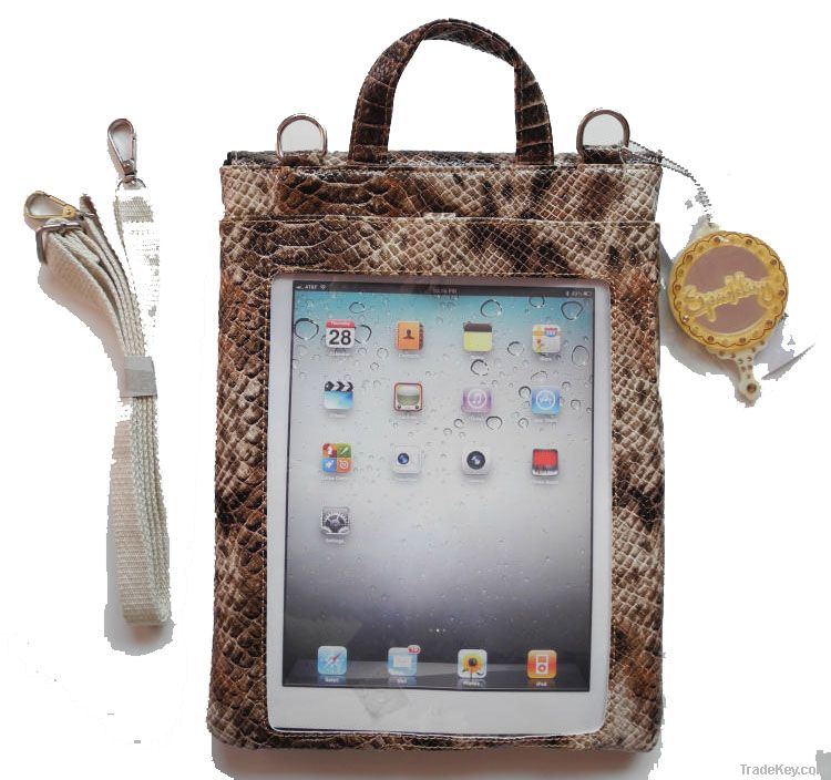 Fine quality python pattern fashion crossbody bag for apple ipad bags