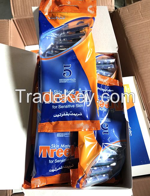 Twin blade high quality disposable razors Treet