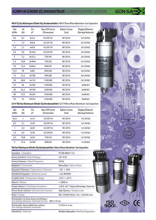 ALUMINIUM CAN POWER CAPACITOR