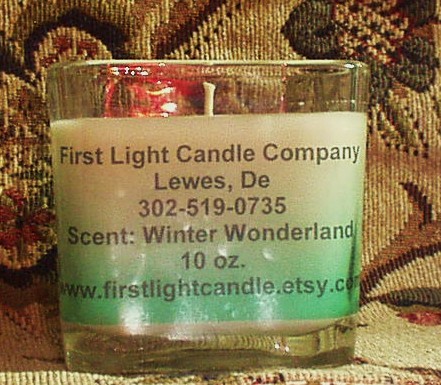 Hand poured scent 10 oz. Square Candles