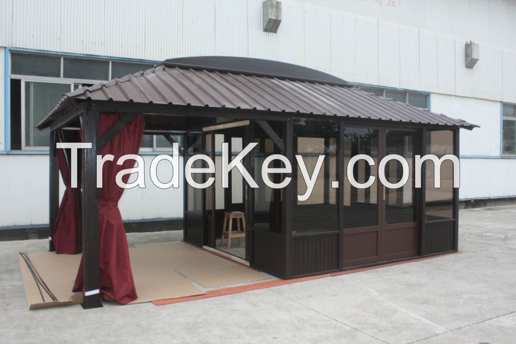 wood plastic composite gazebo