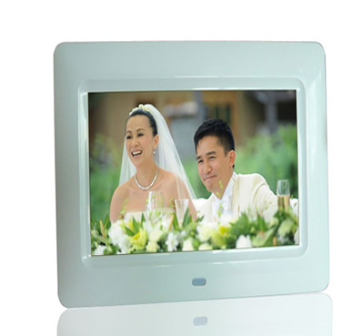 7 inch digital photo frame with rechargable battery