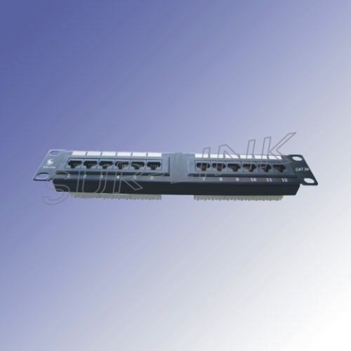 UTP Cat.5e Patch Panel, 12 Port 110 IDC