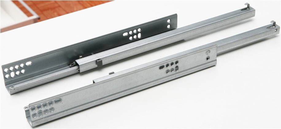 Concealed drawer slide with single extension