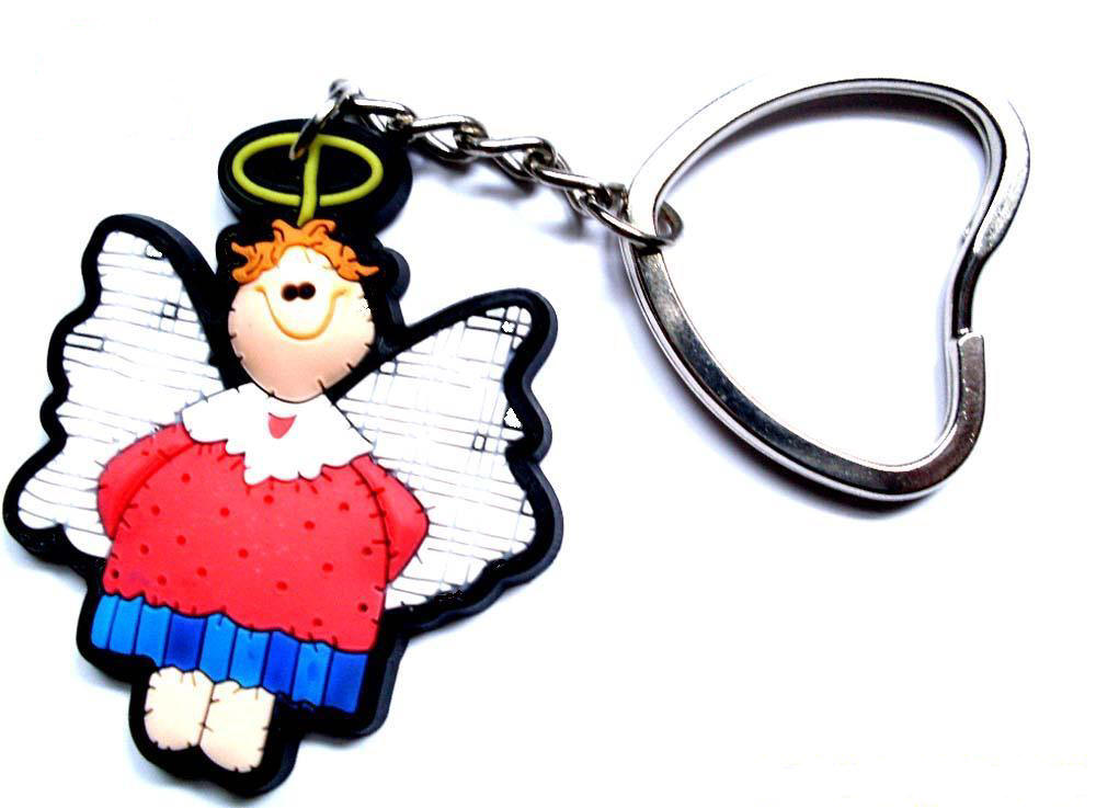 Santa Claus PVC soft rubber key chain