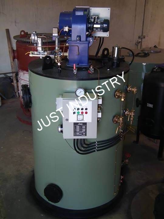 Vertical gas fired water tube steam boiler