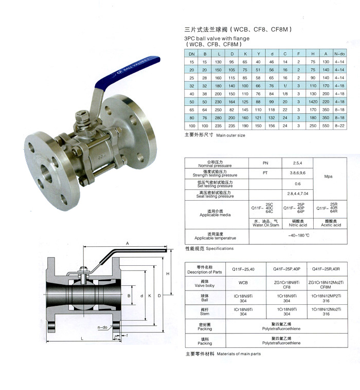 ball valve with flange