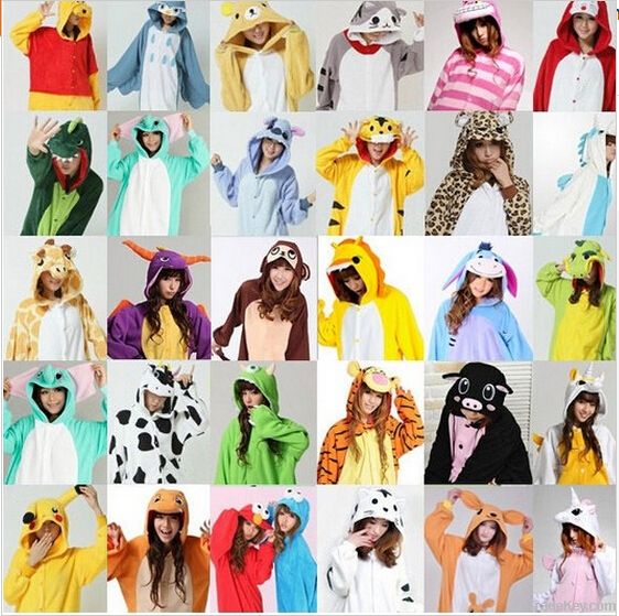 Wholesale Super Soft fannel animal Onesie kigurumi Adult Onesies