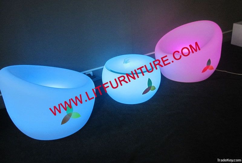 led chair/illuminated sofa/led leisure sofa/led patio sofa/led chair