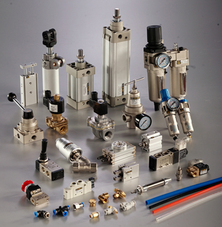 Pneumatic components, pneumatics