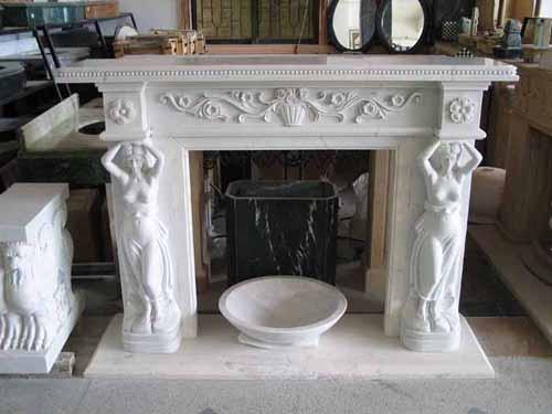 Marble Carving Fireplace