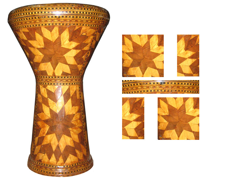 Egyptian Drum ( handmade veneer timber )