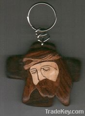 Crucifixion Face Key Chain