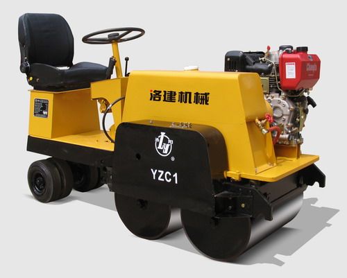 1 ton double drum vibratory road roller YZC1