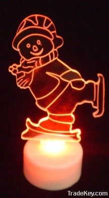 LED table decoration light-snowman