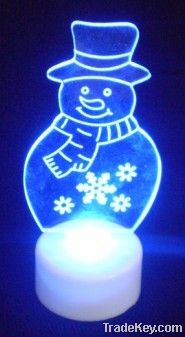 LED table decoration light-snowman