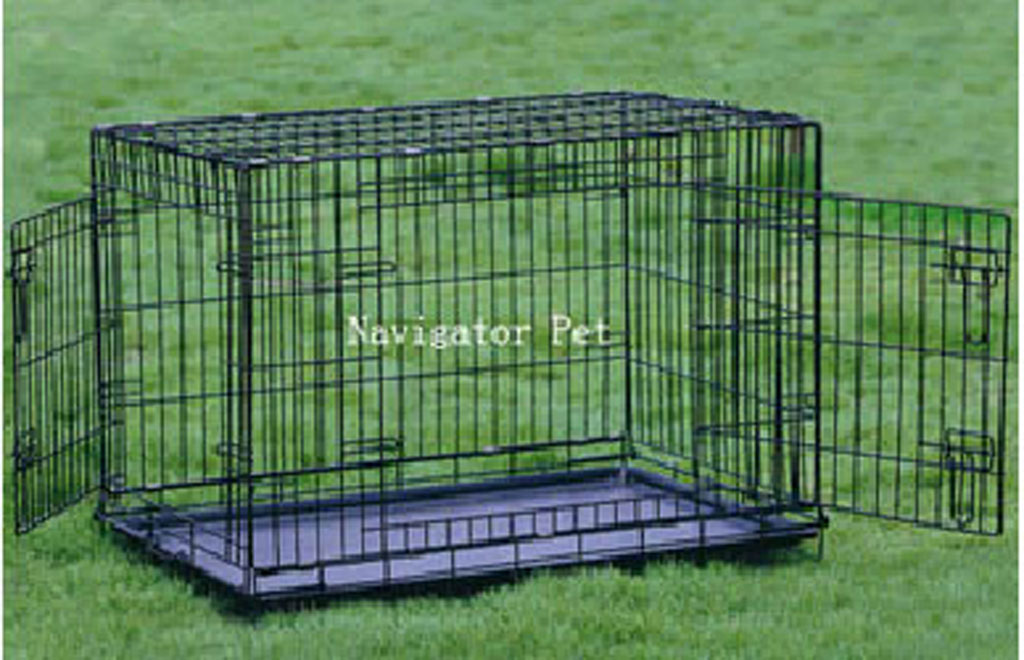 Double Door Wire Dog Cage