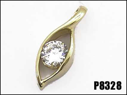 925 Silver &amp; Gold Pendant