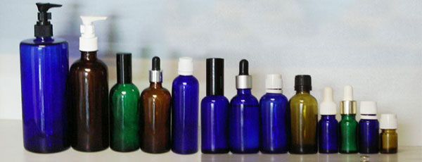 essential oil bottles