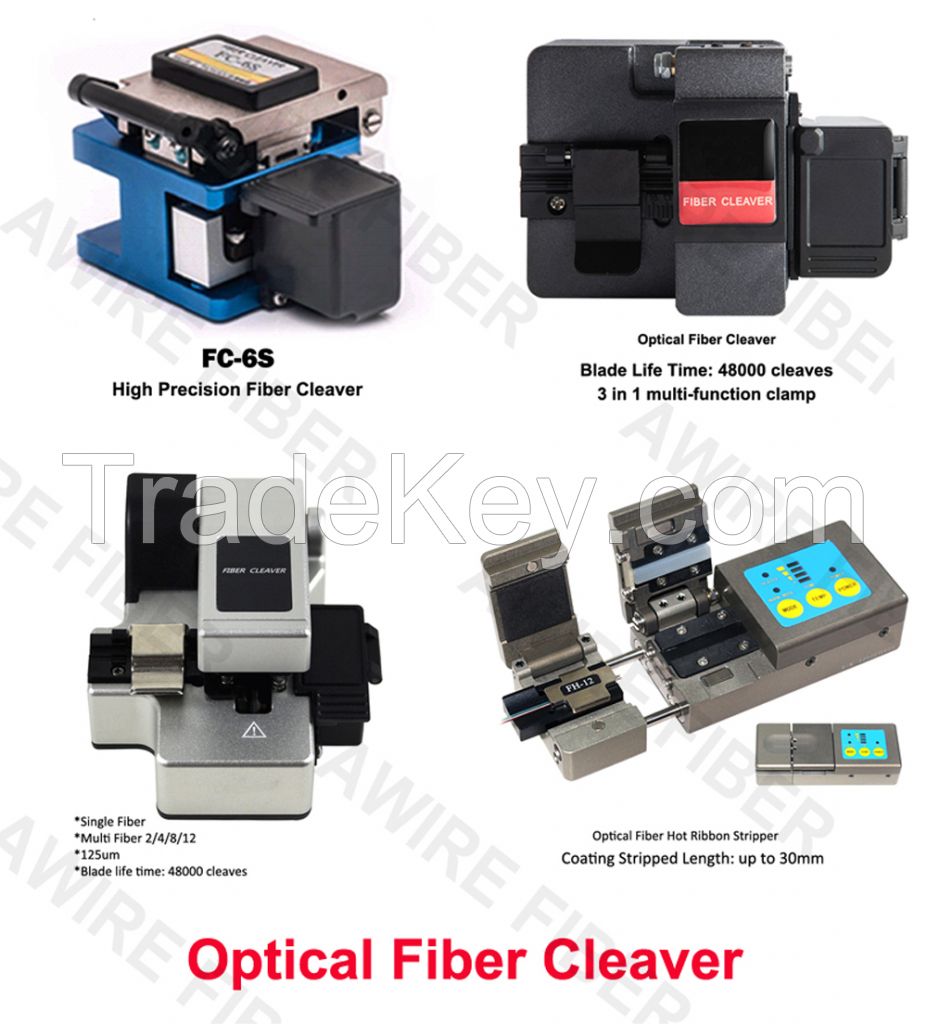 Awire Fiber Optic cable Splicing machine Fusion Splicer Cladding Alignment 4 motors for FTTH