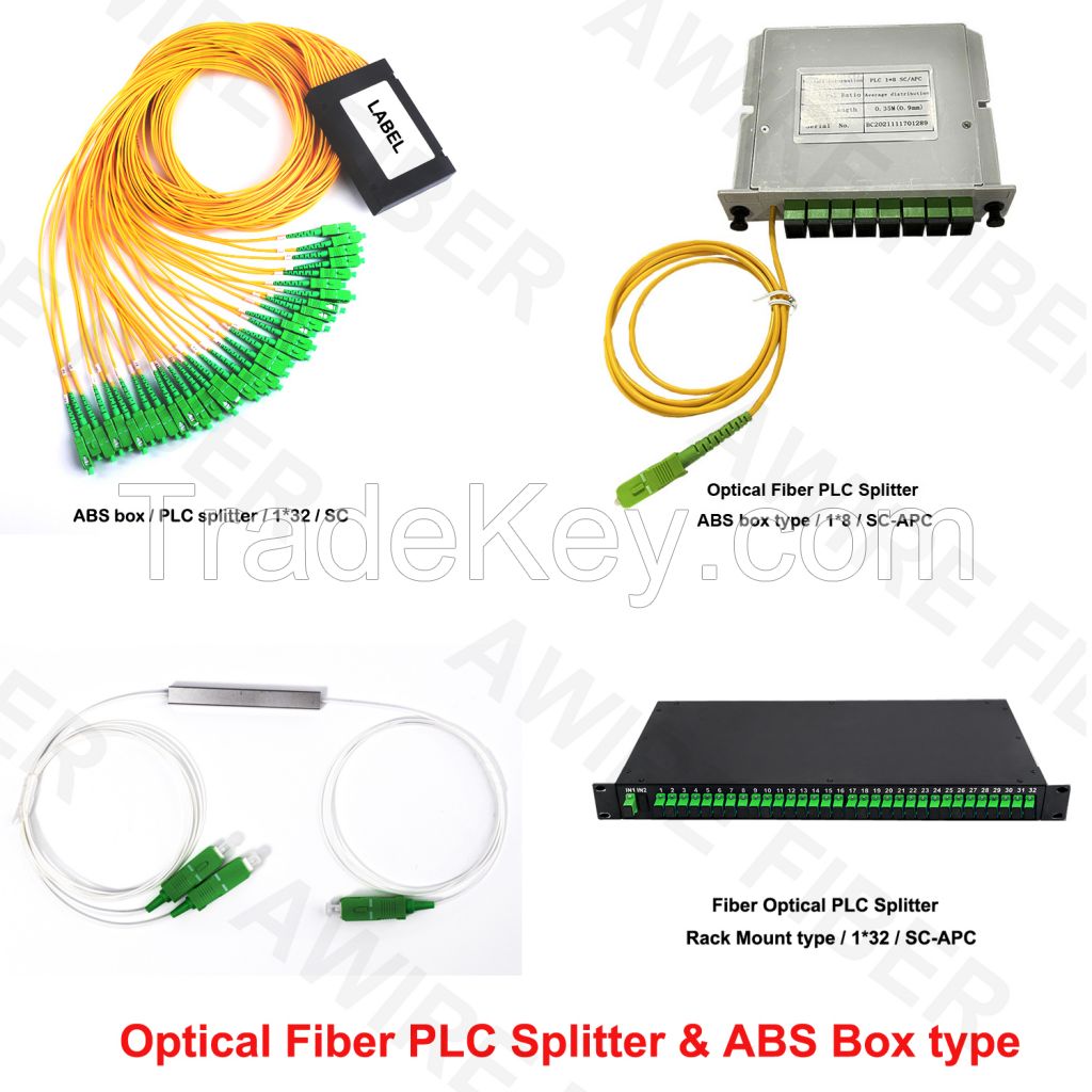 Awire Fiber Optic cable splitter steel tube ABS box coupler LGX type patch cord fiber adapter for FTTH