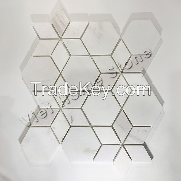 Hexagram Marble Mosaic