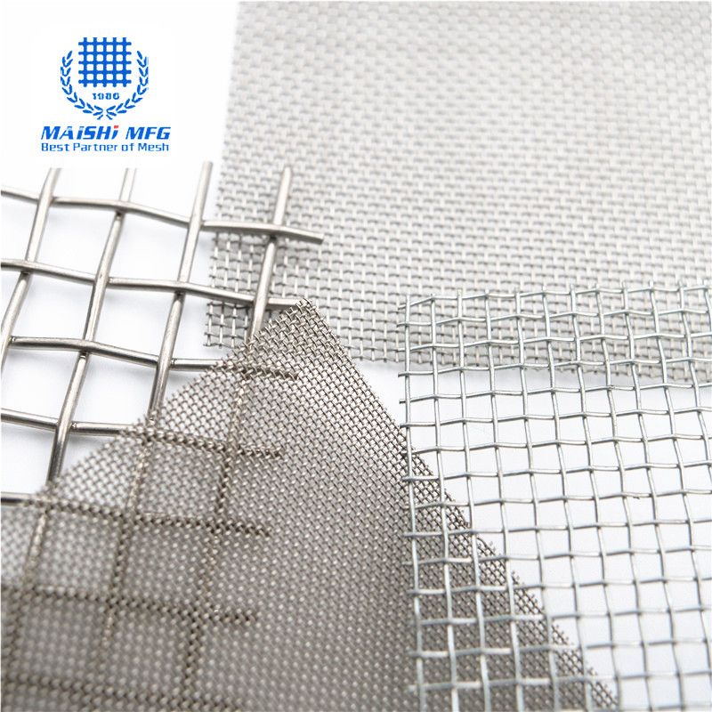 Decorative stainless steel hard weave crimped mesh