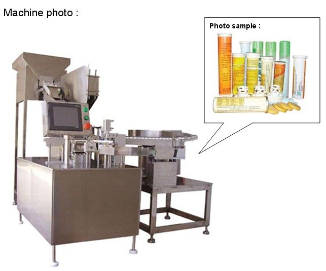 China pharmaceutical machine for tablet straight Tube Filling And Capping Machine