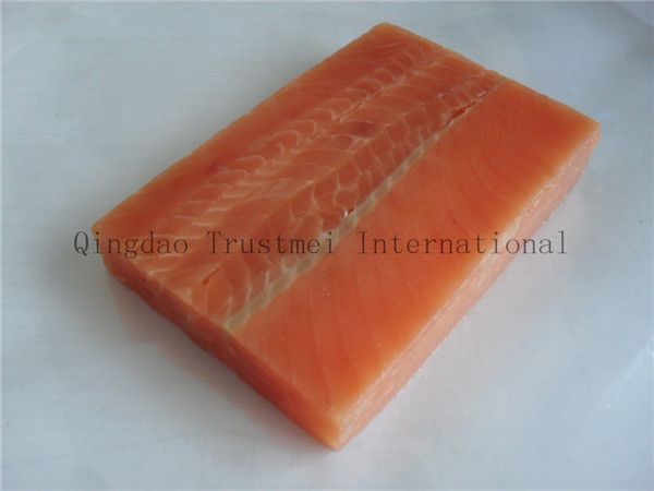 Pink salmon fillets, portions, blocks