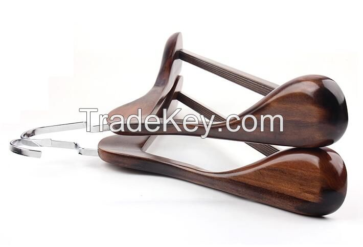 Wholesale high quality durable wood hanger / wood color hanger