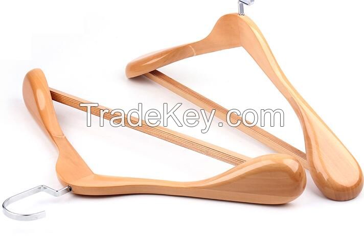 Wholesale high quality durable wood hanger / wood color hanger