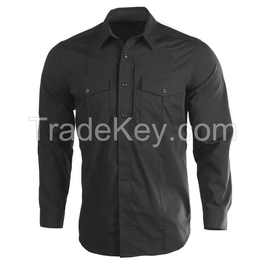 custom Tactical shirt oem embroidery printing short sleeve security Guard military shirt