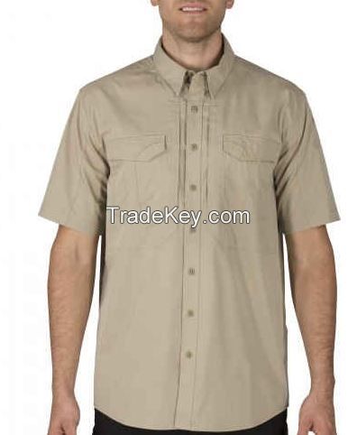 custom Tactical shirt oem embroidery printing short sleeve security Guard military shirt