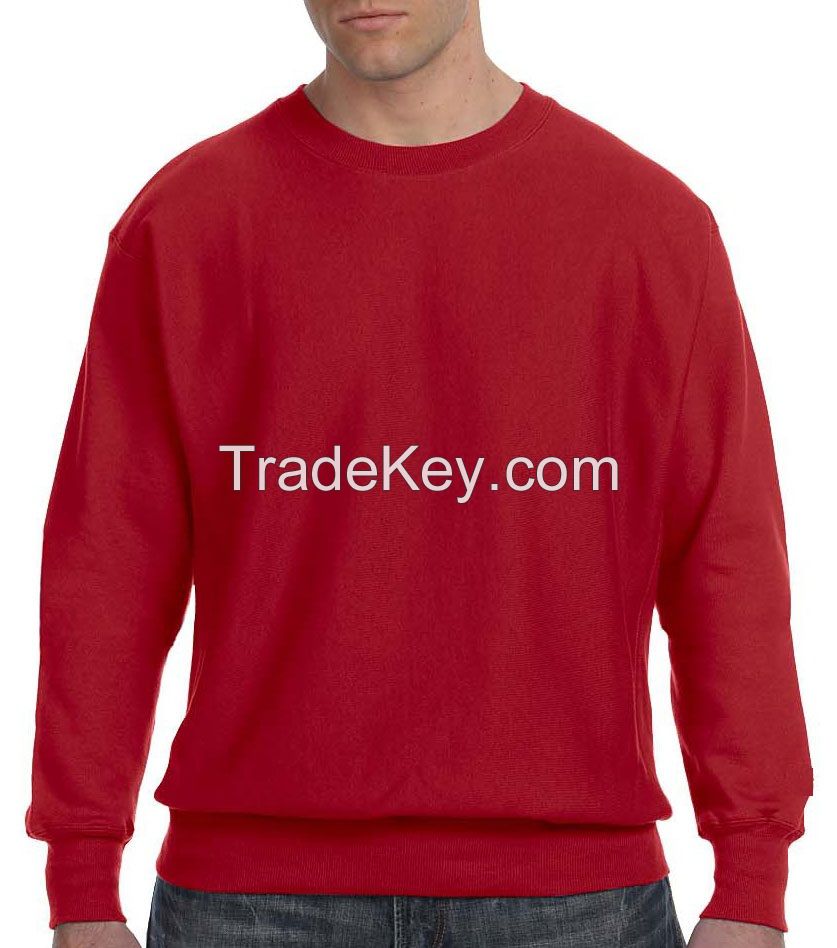 customise collar breathable warm crew neck sweatshirt o neck long sleeve pullover fleece french terry cotton velour